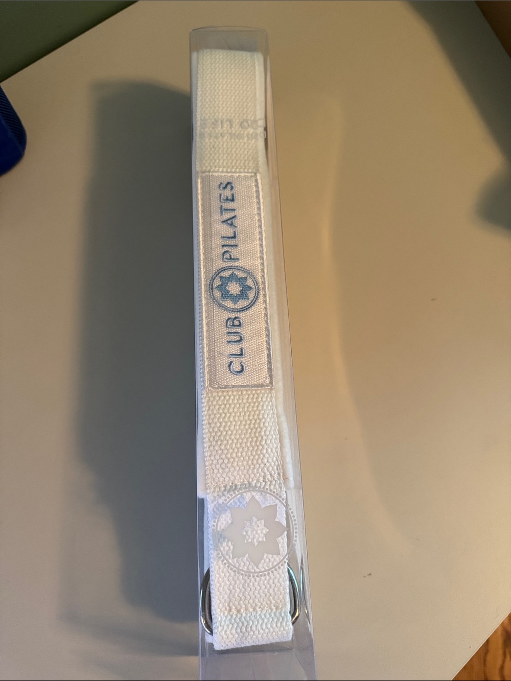 Club Pilates Pilates Reformer Strap White & Baby Blue NWT